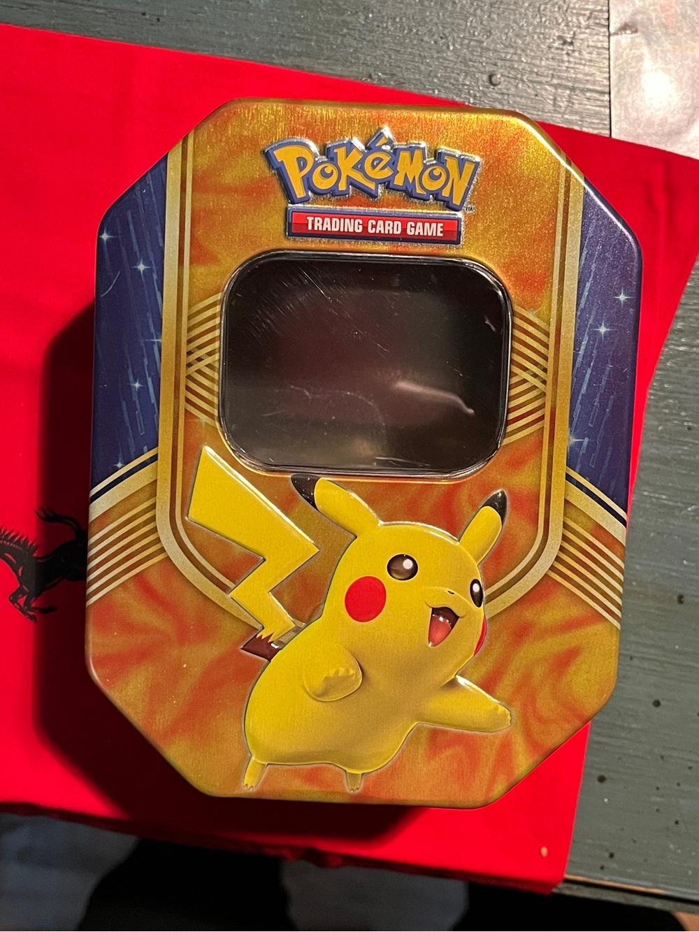 Pokemon Pikachu EX Collector Tin 2016 Battle Heart Collector Tin (Empty)